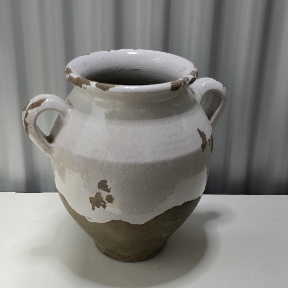 Pottery Barn Two-Tone Ceramic Vase
